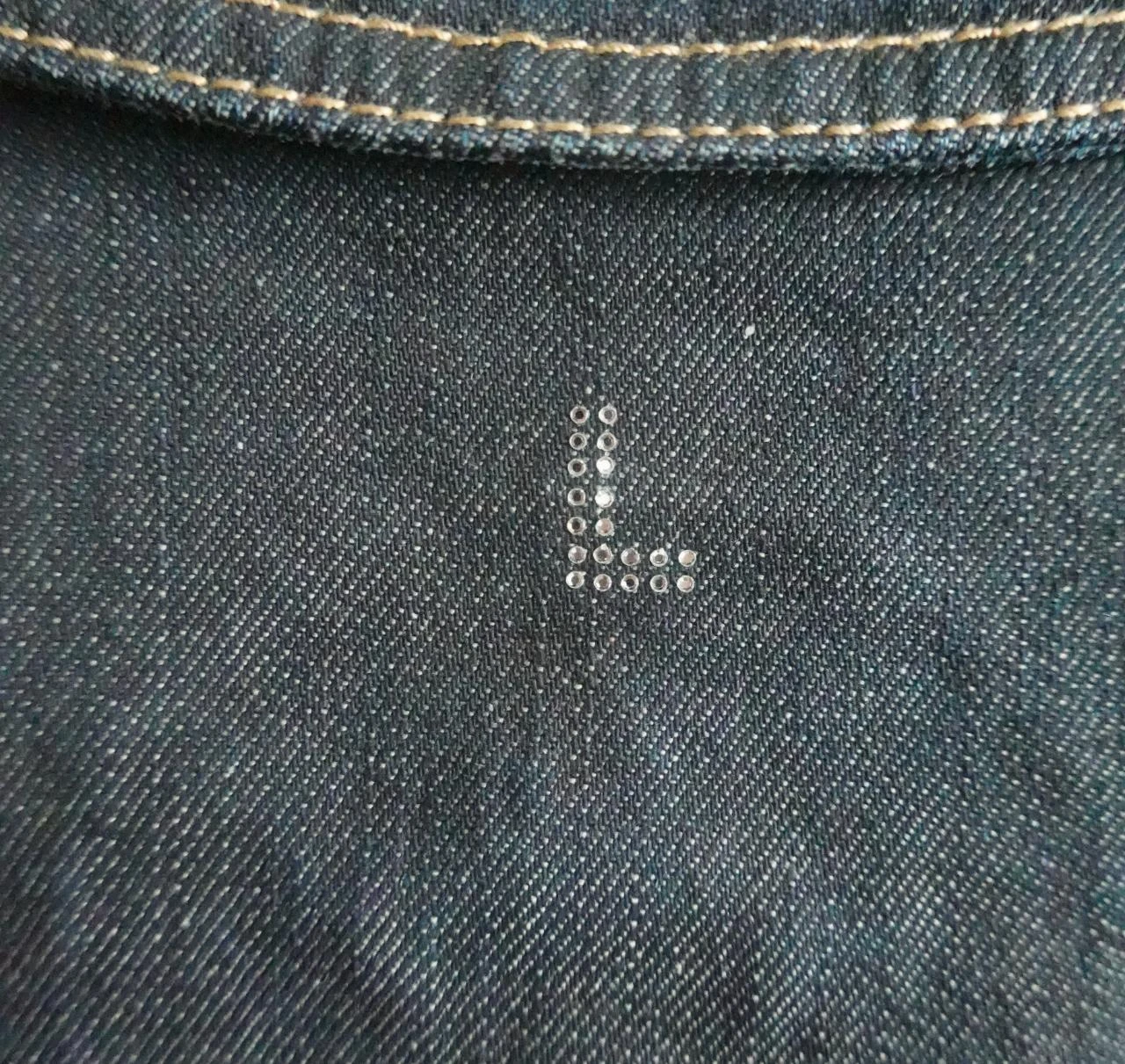 Lasserre Y2K denim jacket with rhinestones size 42 – photo 13